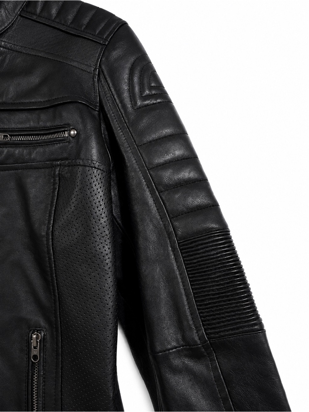 🖤Classic Black All Leather Moto Jacket🖤 - Picture 4 of 5